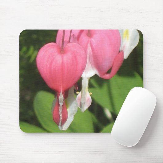 Bloeiende Bloedend Hart - Custom Mousepad Muismat (Met muis)
