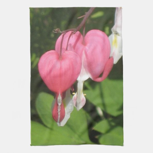 Bloeiende Bloedend Hart - Duurzame Keuken Theedoek (Verticaal)