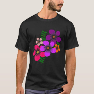 bloeiende bloem, bloeit, bloesems, tuin, bosje t-shirt