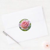 Bloeiende Bloem – Elegante Ronde Sticker voor Deco (Envelop)