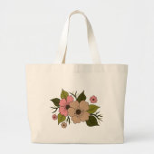 Bloeiende bloem grote tote bag (Voorkant)