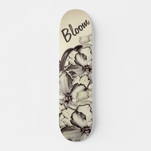 Bloeiende bloem skateboard (Voorkant)