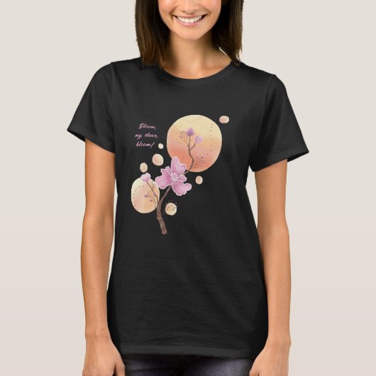Bloeiende bloem T-Shirt moeder Dag (Voorkant)