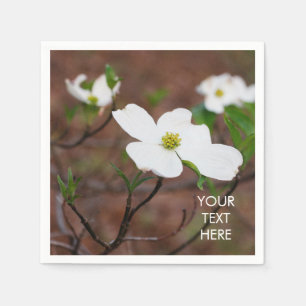 Bloeiende Bloem van de Kornoelje Papier Servet