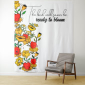 bloeiende bloem wandkleed (In situ)