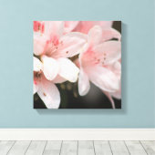 Bloeiende bloemen canvas afdruk (Insitu (Houten vloer))