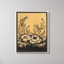 bloeiende bloemen canvas afdruk