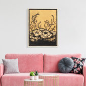 bloeiende bloemen canvas afdruk (Insitu (Woonkamer))