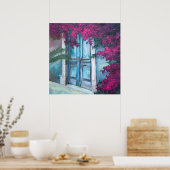 Bloeiende Bloemen Canvas Art Poster (Keuken)