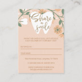 Bloeiende Bloemen Deel een Glimlach Dental Referra Visitekaartje (Achterkant)