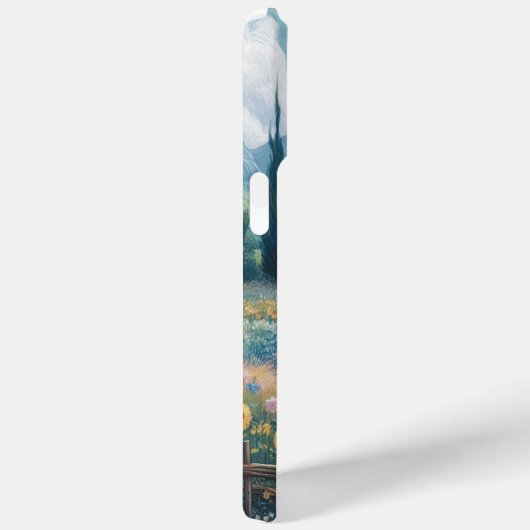 Bloeiende Bloemen en Bergen Case-Mate iPhone Case (Achterkant / Rechts)