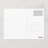 Bloeiende Bloemen Lijst Rustieke Tuin Bruiloft Briefkaart (Achterkant)