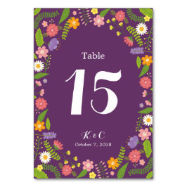 Bloeiende Bloemen Lijst Rustieke Tuin Bruiloft Kaart