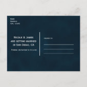 Bloeiende Bloemen Nacht Tuin Bruiloft Bewaar de Da Aankondigingskaart (Achterkant)