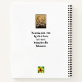 bloeiende bloemen notitieboek (Achterkant)