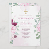 Bloeiende Bloemen Religieuze Uitnodiging (Voorkant / Achterkant)