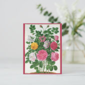 bloeiende bloemen, Rozen van de lentuin Briefkaart (Staand voorkant)
