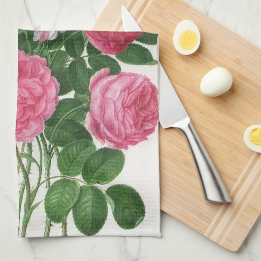  bloeiende bloemen, Rozen van de lentuin Theedoek (Quarter Fold)