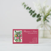  bloeiende bloemen, Rozen van de lentuin Visitekaartje (Staand voorkant)