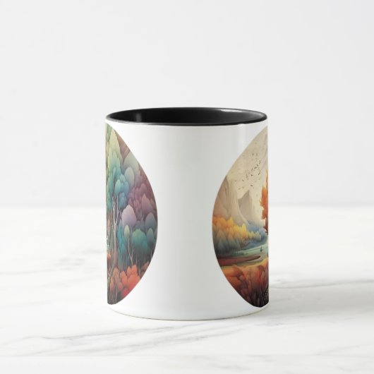 Bloeiende bloemen Tea Cup Mok (Midden)