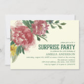 Bloeiende Bloemen Verrassingsfeest Elke leeftijd V Kaart (Voorkant)