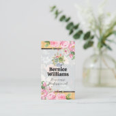 Bloeiende Bloemen Visitekaartje (Staand voorkant)