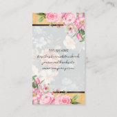 Bloeiende Bloemen Visitekaartje (Achterkant)