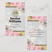 Bloeiende Bloemen Visitekaartje (Voorkant / Achterkant)