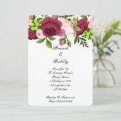  BLOEIENDE BLOEMEN VRIJGEZELLENFEEST KAART (Staand voorkant)