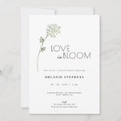 Bloeiende Bloemenliefde Bruidsbruiloft Kaart (Voorkant)