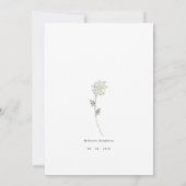 Bloeiende Bloemenliefde Bruidsbruiloft Kaart (Achterkant)