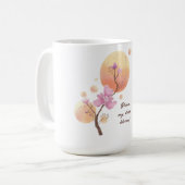 Bloeiende Bloemenmoeder Dag Koffiemok (Voorkant links)