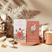 Bloeiende Bloemenpioen Hemelse Holistische Maan Visitekaartje