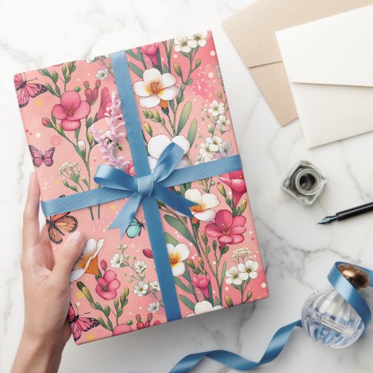 Bloeiende Bloementuin Cadeaupapier (Geschenken)
