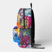 Bloeiende bloementuin Monogram Bedrukte Rugzak (Rechts)