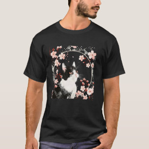 Bloeiende Bloemige Kittens Liefhebber Japanse Kuns T-shirt