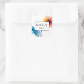 Bloeiende Bloom Bruiloft Sticker (Tas)