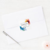 Bloeiende Bloom Bruiloft Sticker (Envelop)