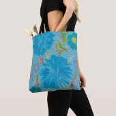 Bloeiende Bluebells Bloemen Canvas tas (Dichtbij)