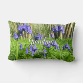 Bloeiende Bluebells - Gepersonaliseerde Moederdag Kussen (Achterkant)
