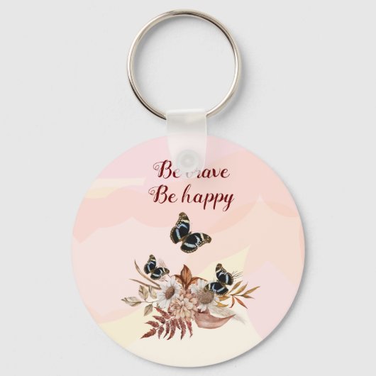 bloeiende boekettentuin sleutelhanger (Voorkant)