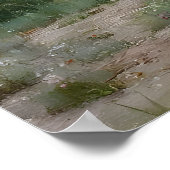 Bloeiende Bomen Print, Antieke Lenteveld Poster (Hoek)