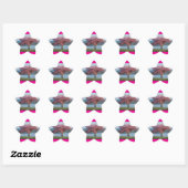 bloeiende bomen ster sticker (Vel)