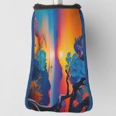 Bloeiende Boom aan het Meer bij Sunrise Golfheadcover (Draai 90)