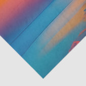 Bloeiende Boom aan het Meer bij zonsopgang Tissuepapier (Detail)