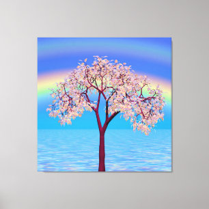 Bloeiende Boom  Canvas Afdruk