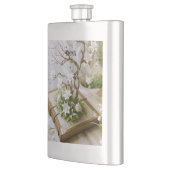 Bloeiende boom groeien uit een boek aangepaste naa flacon (Links)