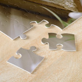 Bloeiende boom groeien uit een boek legpuzzel (Zijkant)