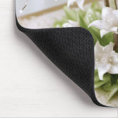 Bloeiende boom groeien uit een boek muismat (Hoek)