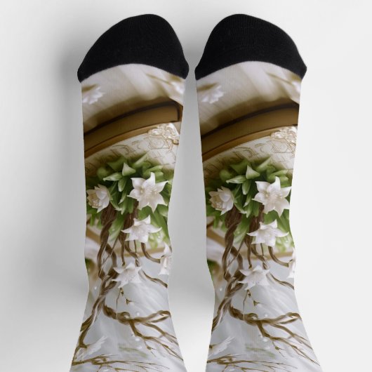 Bloeiende boom groeien uit een boek sokken (Top)